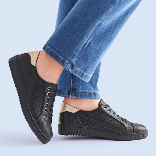 Damart Cushion-walk Lattice Detail Trainers